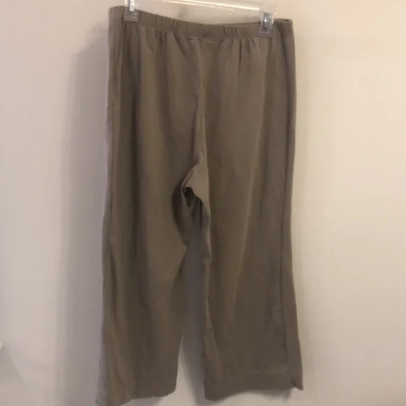 Soft Surroundings Newport Beach Wide Leg Button Crop pants - Picture 3 of 8